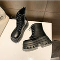 Women's Punk Gothic Platform Ankle Boots – Side Zip, Thick Sole Women's Ankle Boots Axl black 42