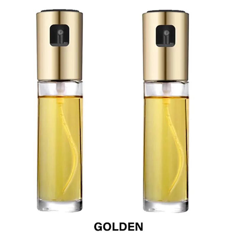 KEMORELA 100ml Glass Olive Oil Sprayer – Kitchen Mister Bottle Oil Sprayer Dispenser Axl 2PCS Gold