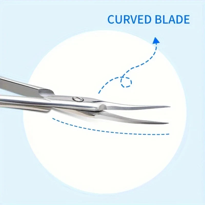 Professional Cuticle Scissors – Stainless Steel Nail & Brow Tool Cuticle Scissors Axl