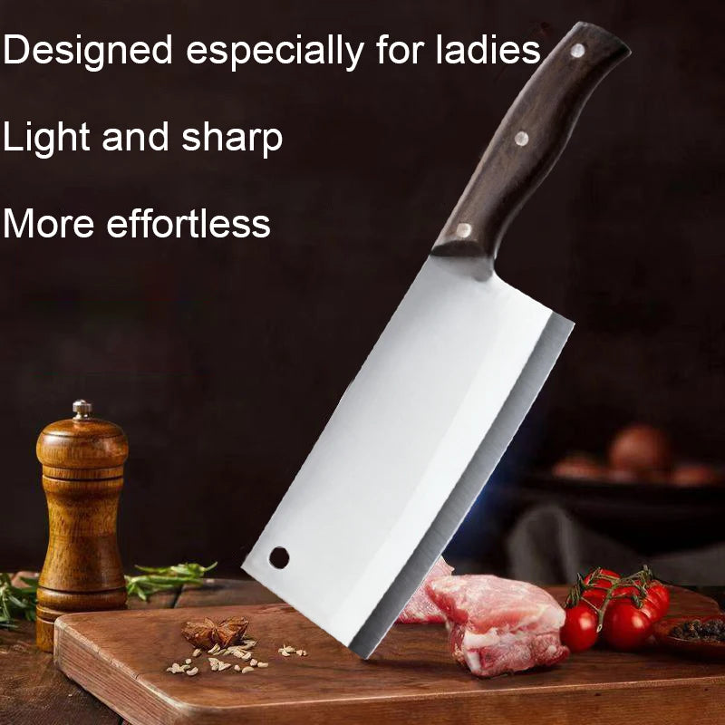 Stainless Steel Cleaver Knife – Multifunctional Chef's Knife Kitchen Cleaver Knife Axl