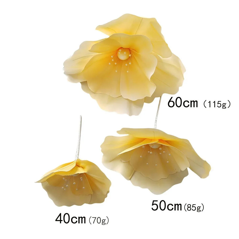40cm Giant Artificial Poppy Flower – Wedding & Party Décor Artificial Flower Décor Axl