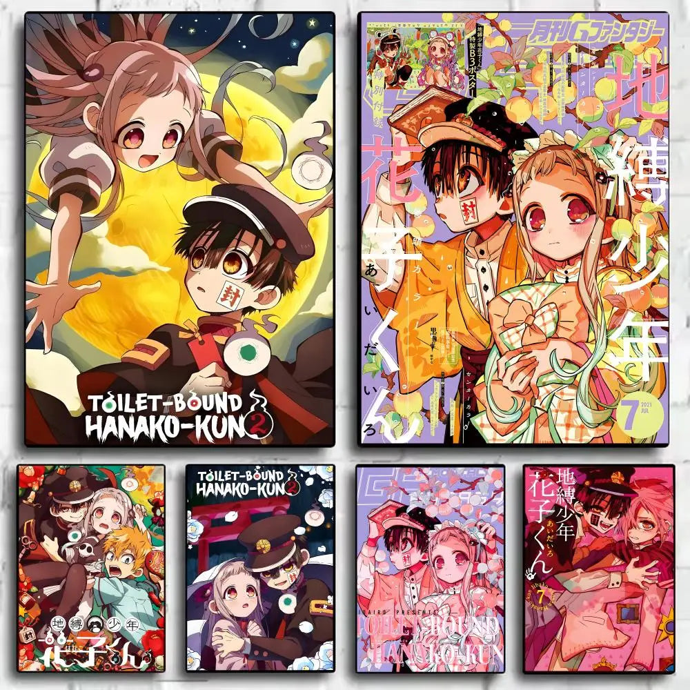 Hanako-kun Anime Self-Adhesive Wall Poster | Sticker Art Anime Wall Poster Axl