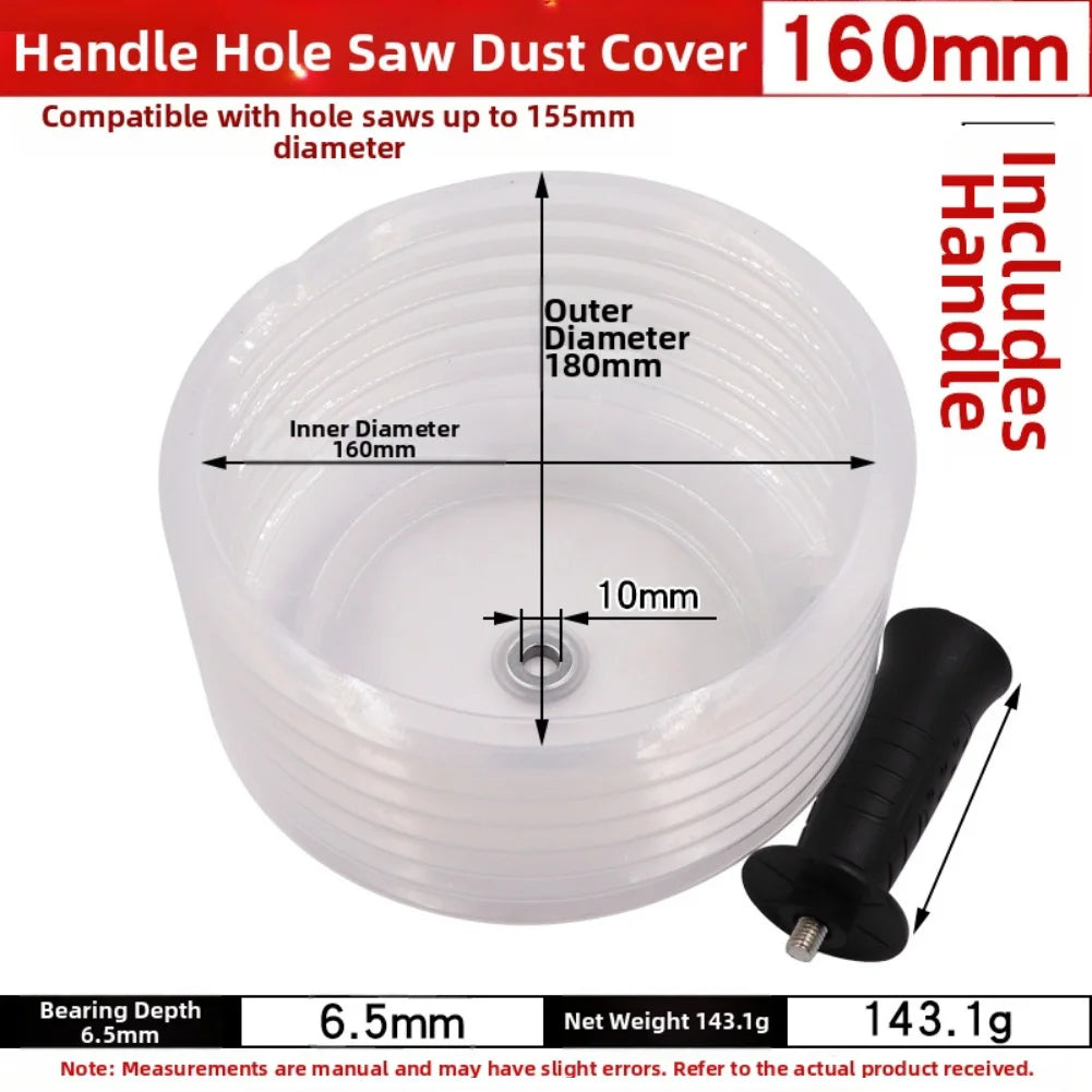 Silicone Drill Dust Collector – Transparent Dust Bowl for Drills Drill Dust Collector Axl 160mm China Mainland