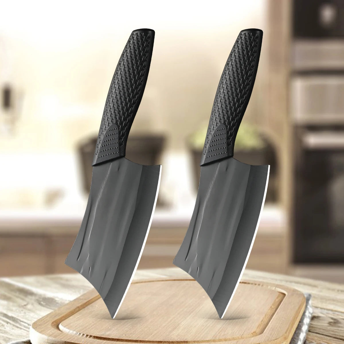 SHENJIU Forged Stainless Steel Kitchen Knife – Multi-Use Kitchen Knife Axl 2pcs C