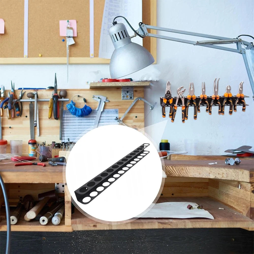 Wall-Mounted 14-Hole Screwdriver Organizer & Tool Storage Rack Tool Storage Rack Axl