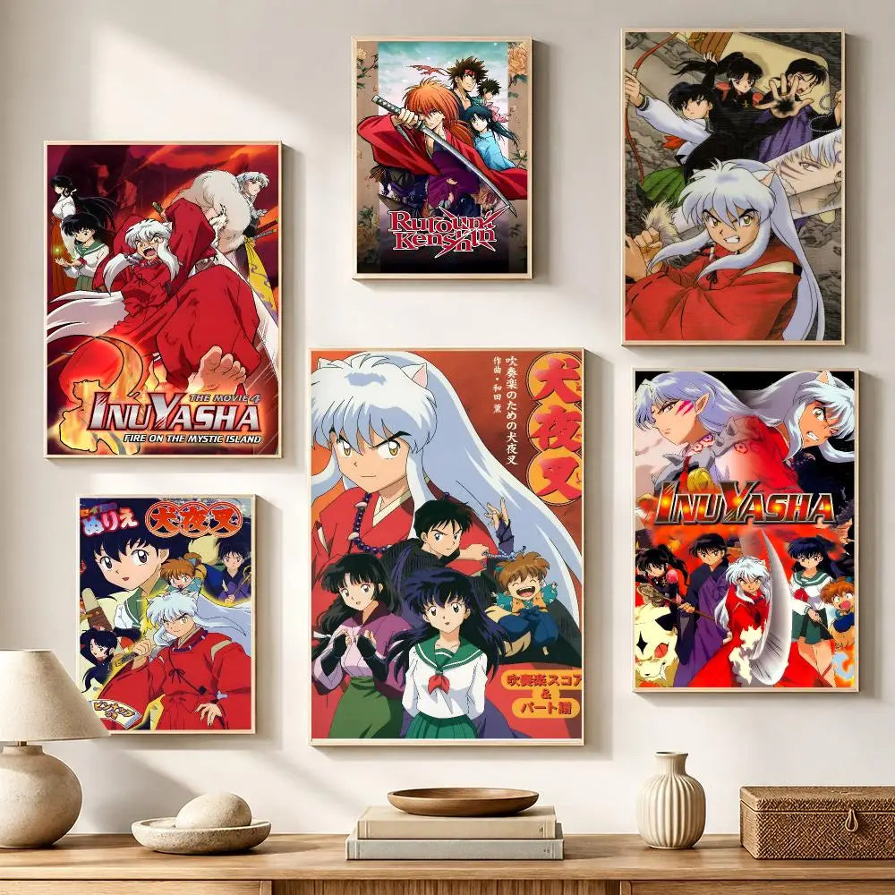 Inuyasha Waterproof PVC Poster Stickers – Anime Wall Décor Anime Wall Sticker Axl