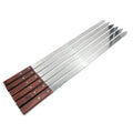 60cm Brazilian BBQ Skewers – Stainless Steel Long Handle Set BBQ Skewer Set Axl 5 Pieces