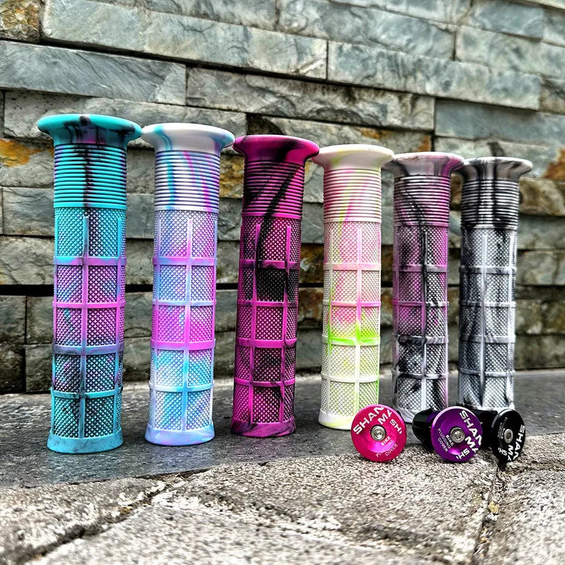 MTB Handlebar Grips – Non-Slip Rubber Mountain Bike Grips 2Pcs Bike Handlebar Grips Axl