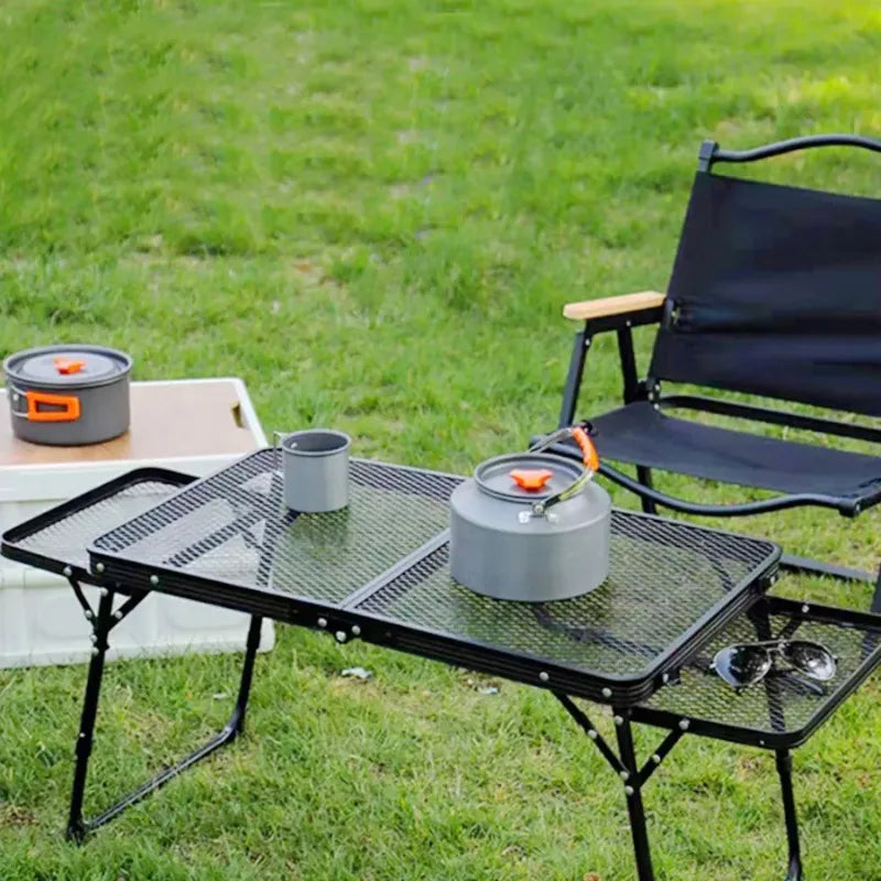 Portable Folding Camping Table – Low Outdoor BBQ Dining Table Folding Camping Table Axl