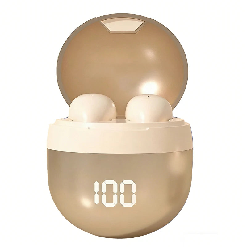 SK18 Wireless Mini Earbuds – HiFi Sound, Noise Reduction Wireless Earbuds Axl Gold