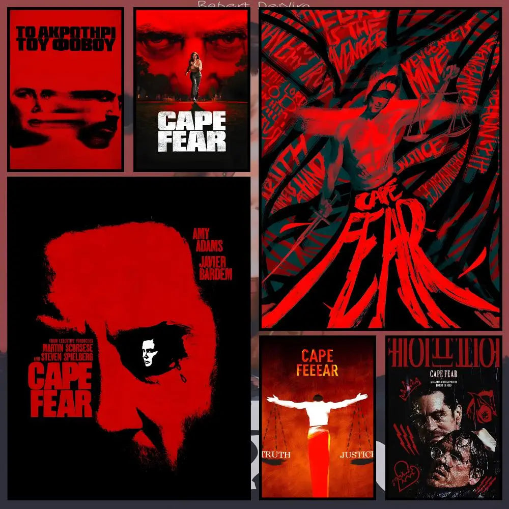 Cape Fear Movie Poster – Self-Adhesive HD Wall Art Decor Movie Wall Poster Axl