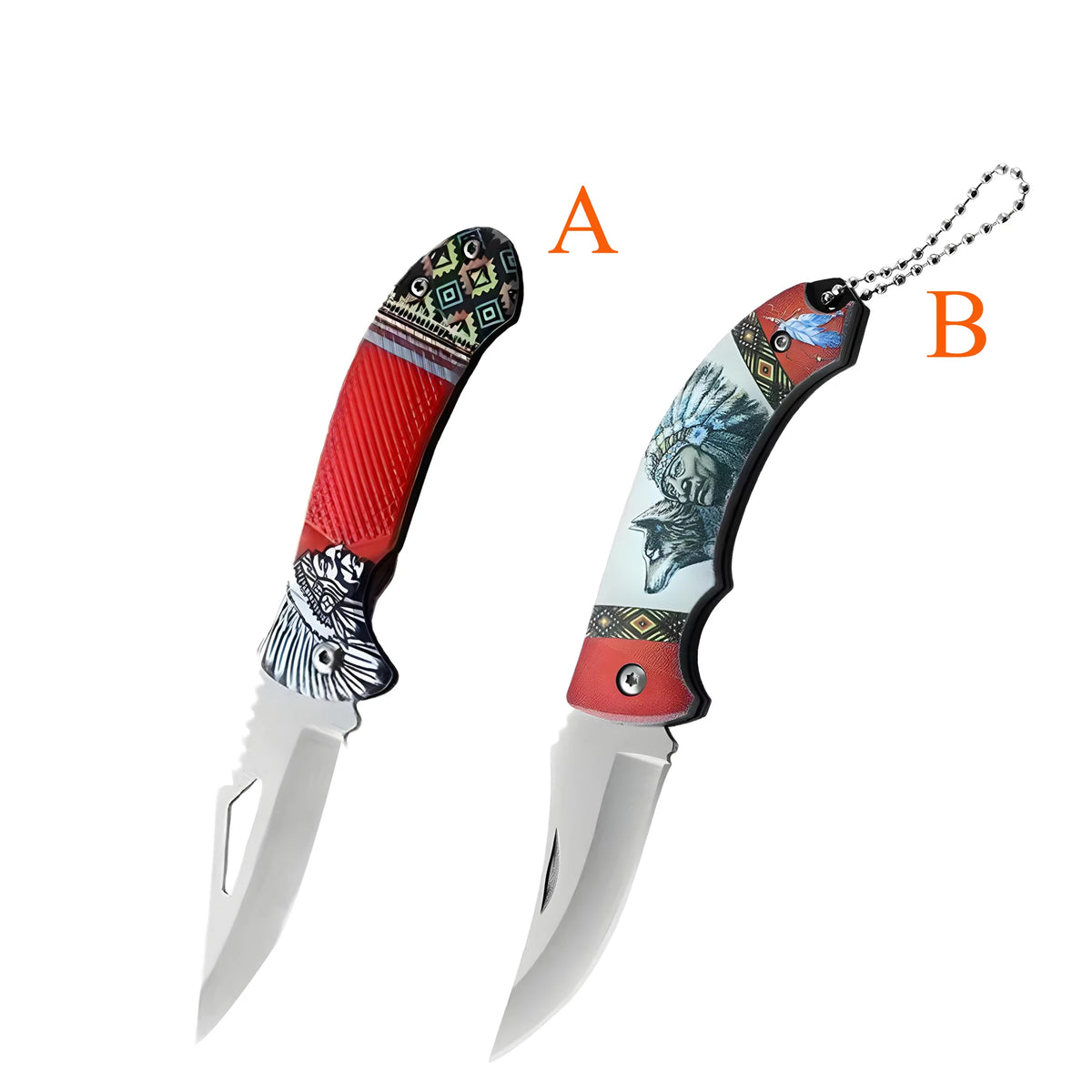 Folding Stainless Steel Paring Knife – Portable Kitchen Knife Folding Kitchen Knife Axl Knife-AB-2PCS