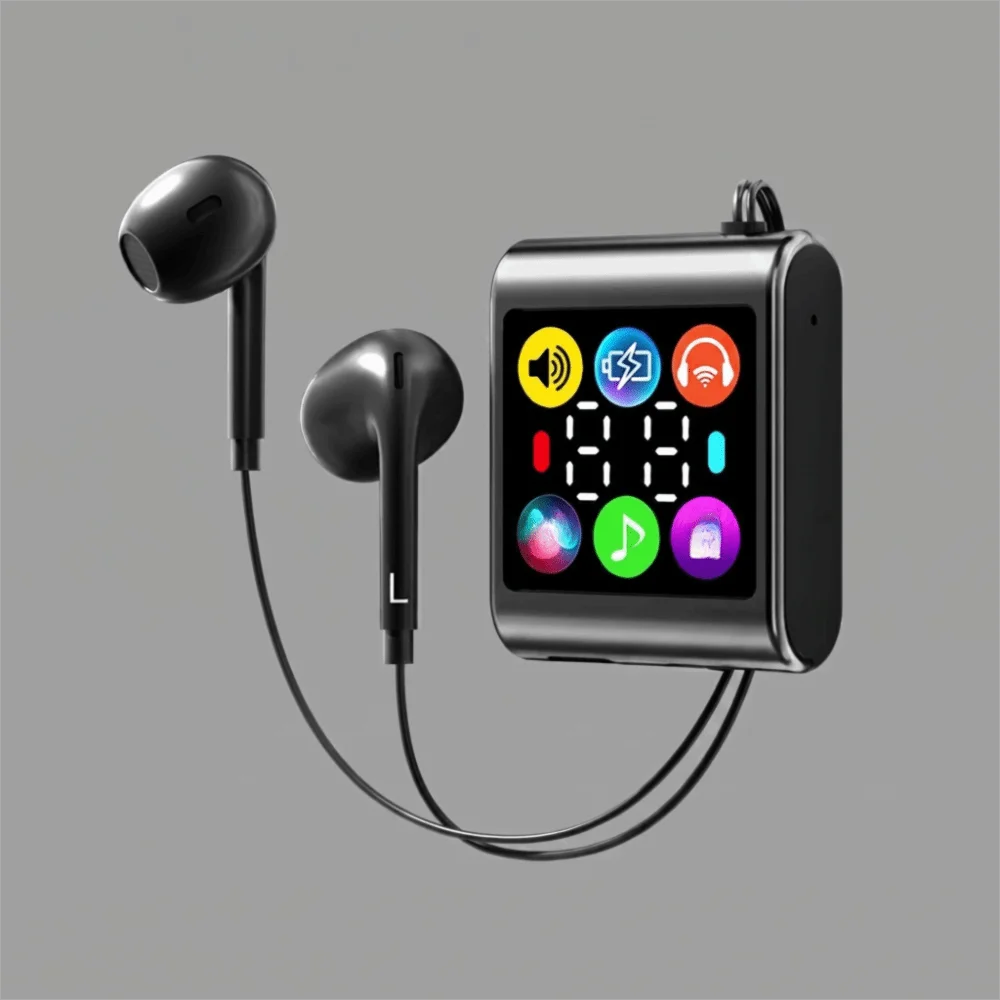 LED Display Clip-On Bluetooth Earphones | Smart Controls Bluetooth Earphones Axl