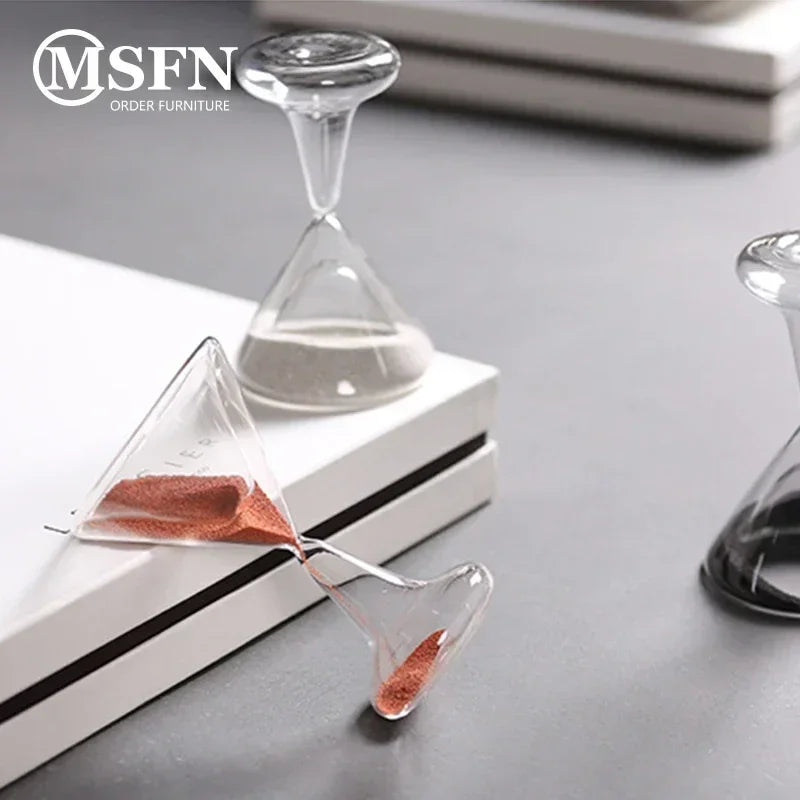 Wine Glass Hourglass – 5 Minute Glass Sand Timer Desk Decor Decorative Hourglass Axl