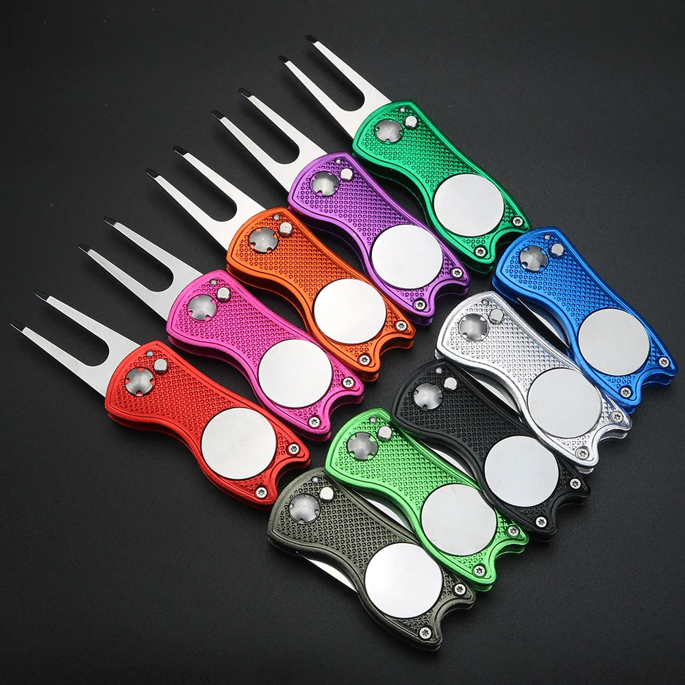 Golf Green Fork – Aluminum & 440C Stainless Steel Divot Tool Golf Divot Tool Axl