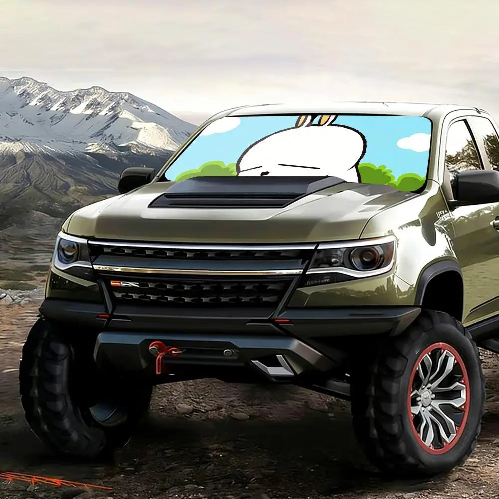 Mashimaro Car Windshield Sunshade – UV & Heat Protection Car Windshield Sunshade Axl