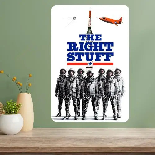 The Right Stuff Classic Movie Metal Poster Sign | Retro Wall Art Metal Wall Sign Axl aluminum sign aluminum 14x20cm