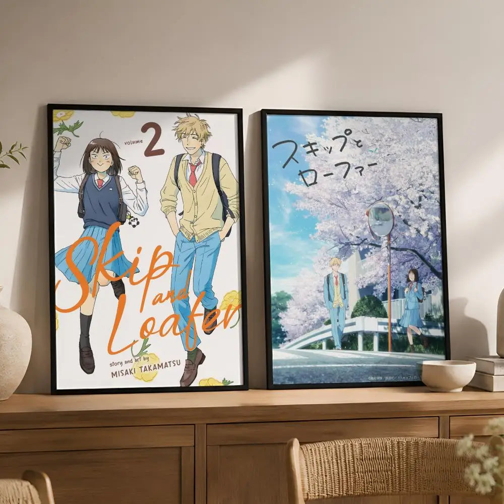 Skip and Loafer Anime Poster – Waterproof Peel-and-Stick PVC Anime Wall Poster Axl