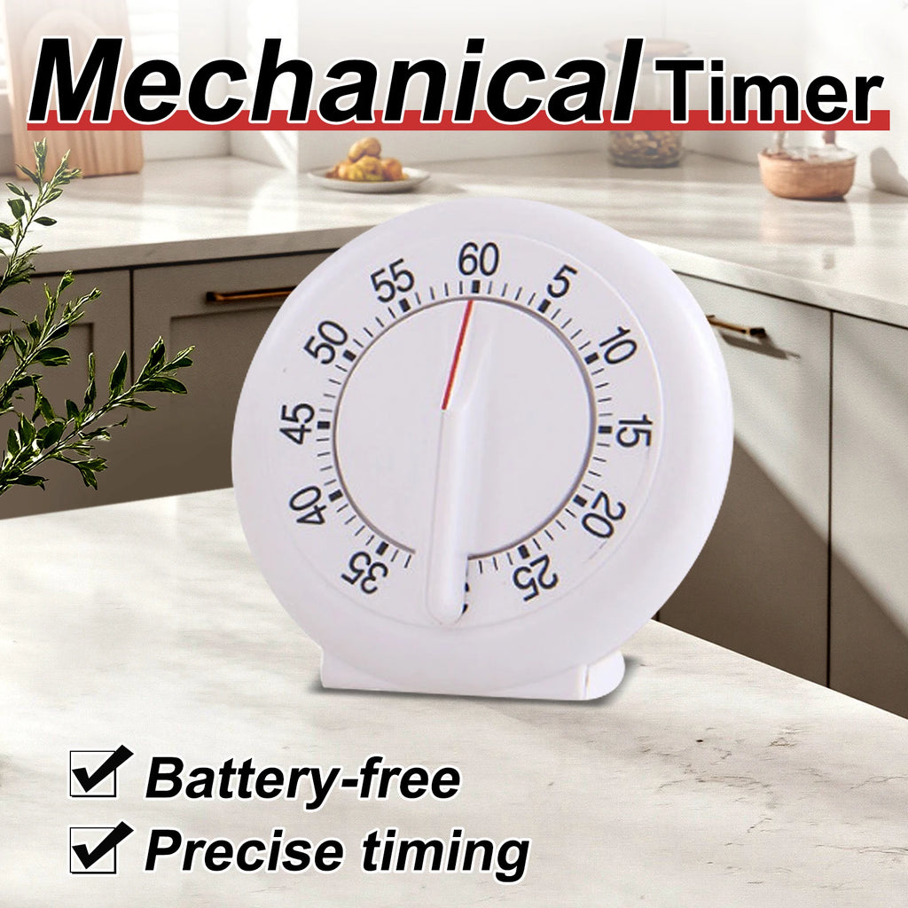 Mechanical 60-Min Countdown Timer – Kitchen, Study & Office Mechanical Kitchen Timer Axl