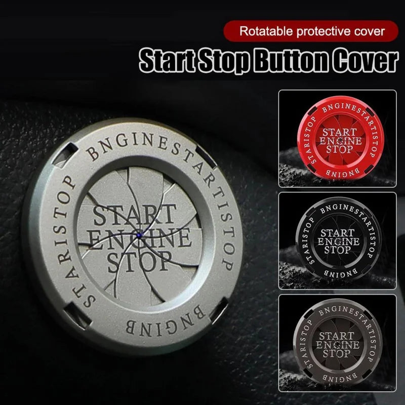 Blade Rotation Start Button Ring – Car Ignition Decoration Cover Car Interior Accessory Axl