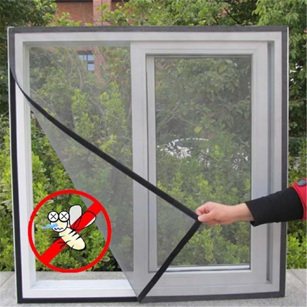 Self-Adhesive DIY Mosquito Window Screen Mesh – 2 Sizes Window Insect Screen Axl