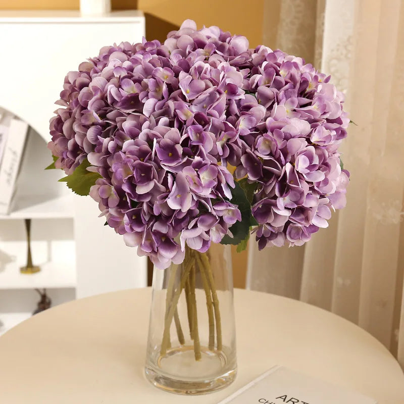 Silk Hydrangea Artificial Bouquet – Wedding & Home Décor Artificial Flower Bouquet Axl