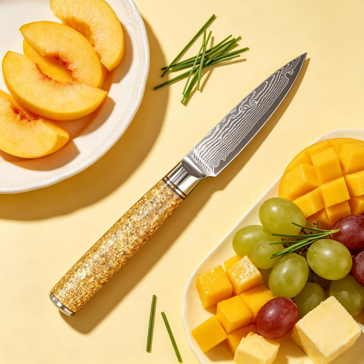 Damascus Steel 67-Layer Paring Knife – Sharp Chef Kitchen Tool Damascus Paring Knife Axl Fruit Knife