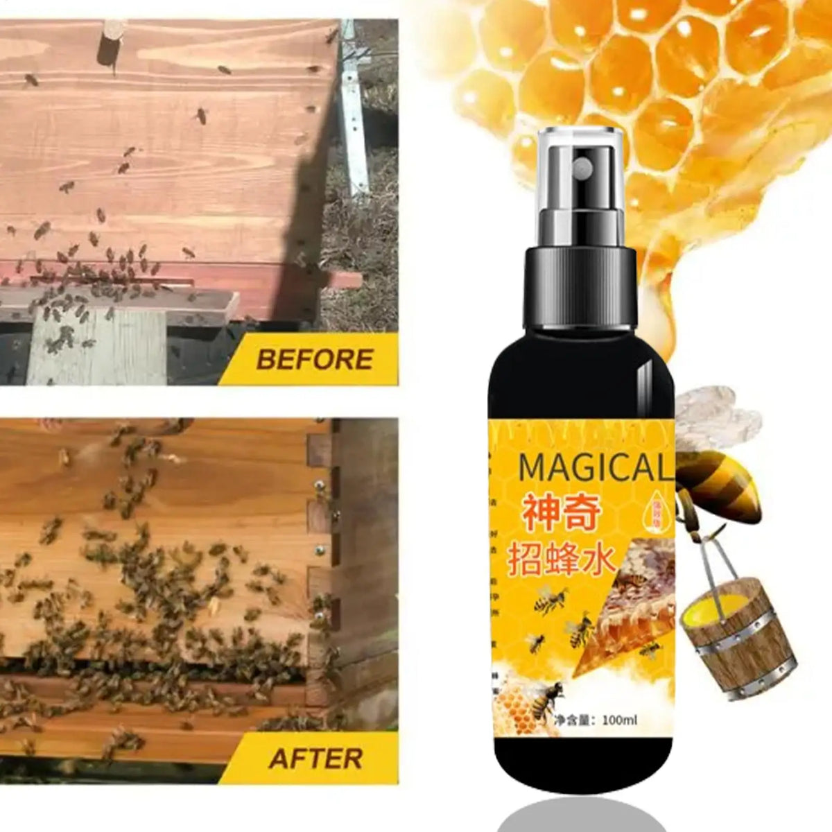 Carpenter Bee Attractant Spray 100ml | Bee Trap Bait Bee Attractant Spray Axl