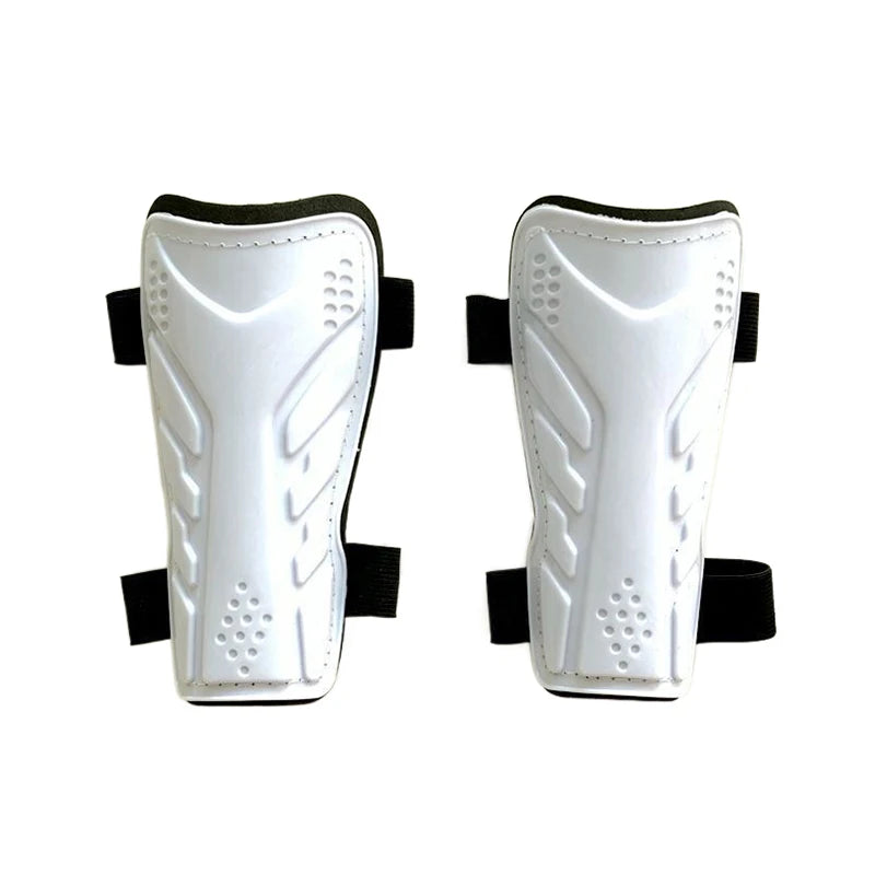 Kids Soccer Shin Guards with Leg Sleeves – Lightweight 1 Pair Soccer Shin Guards Axl White