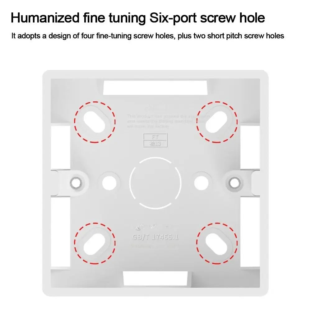86 Type PVC Junction Box 33/50mm – Switch Socket Install Box Electrical Junction Box Axl