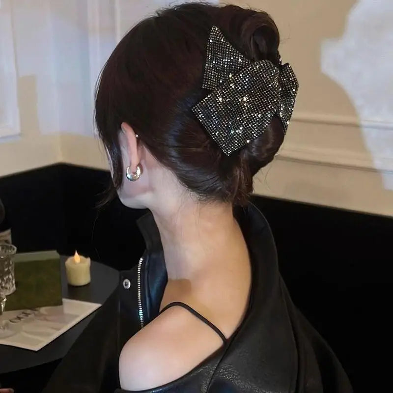 Rhinestone Hair Claw Clip – Shiny Triangular Hairpin for Women Hair Claw Clip Axl A1