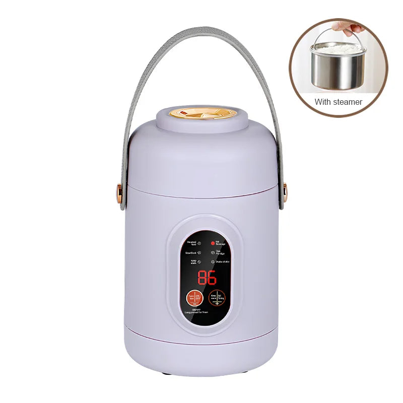 BALASHOV Portable Mini Rice Cooker & Electric Hot Pot 800ML Portable Rice Cooker Axl PURPLE EU