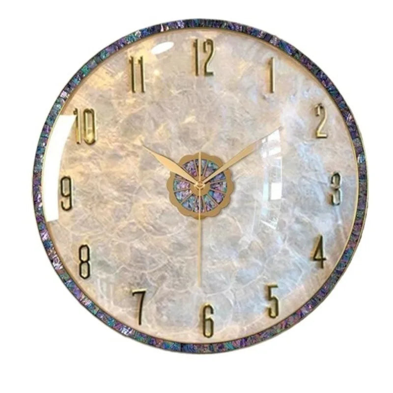 Modern Shell Wall Clock – Silent Large Minimalist 40cm Decor Decorative Wall Clock Axl