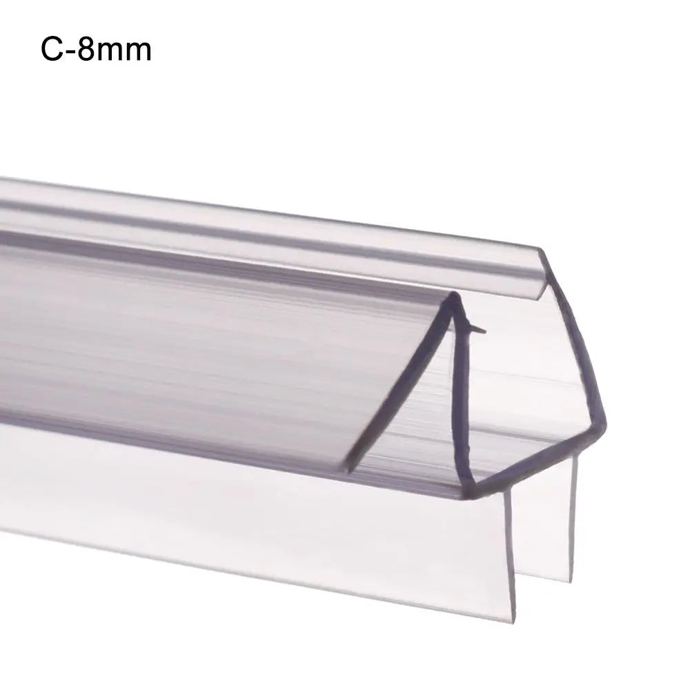 Shower Screen Door Seal Strip – PVC Water Baffle 4–12mm Door Seal Strip Axl C-8mm