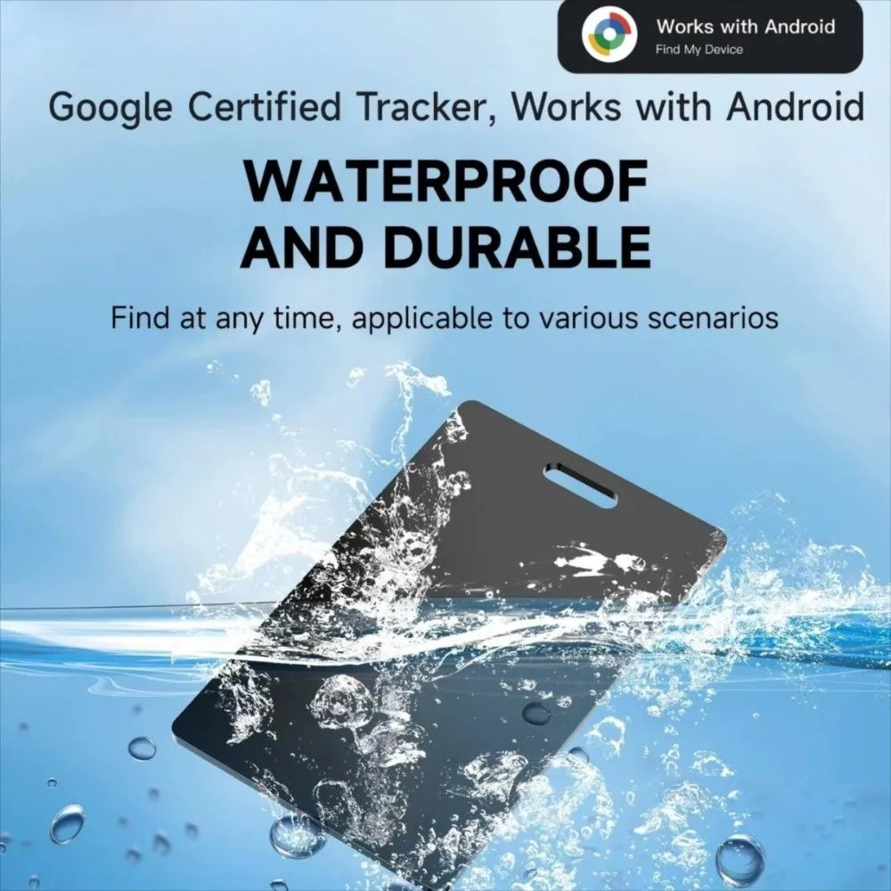 IP68 Wallet Tracker Card – Wireless Charge & Google Find Hub GPS Tracker Card Axl
