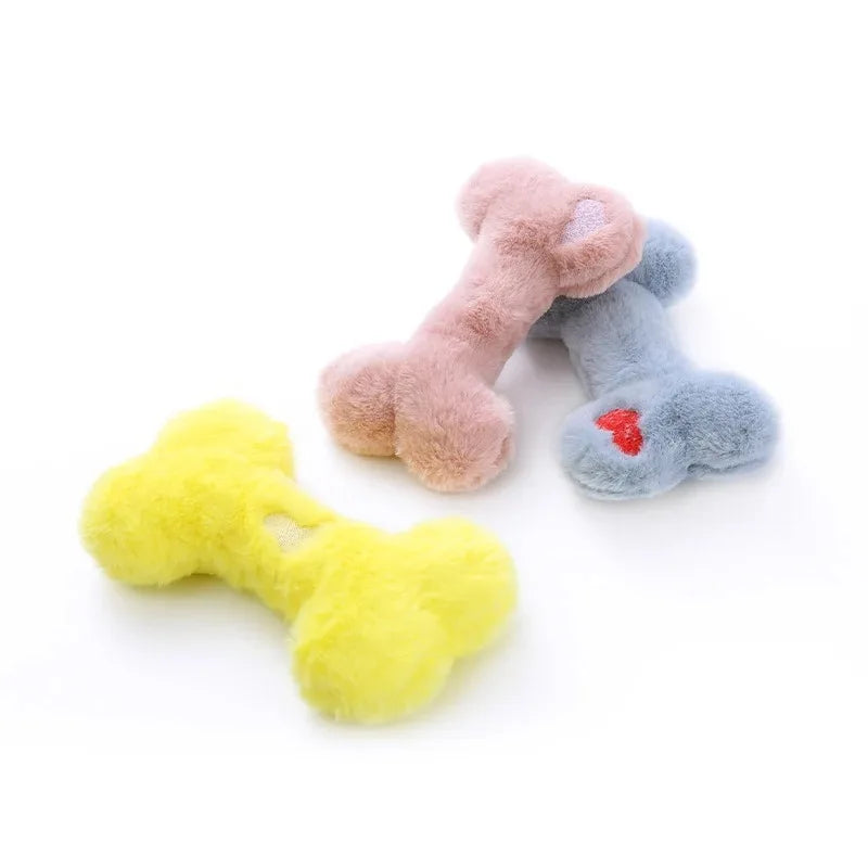 Cute Love Bone Plush Squeaky Dog Toy – Bite-Resistant Plush Dog Toy Axl