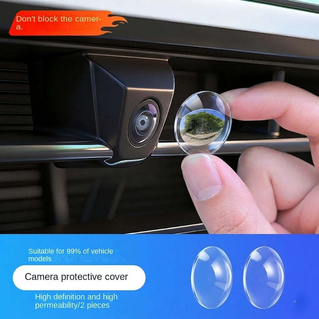 2-Pack Car Bumper Camera Lens Guard – Anti-Scratch PC Cover Camera Lens Guard Axl 2PC