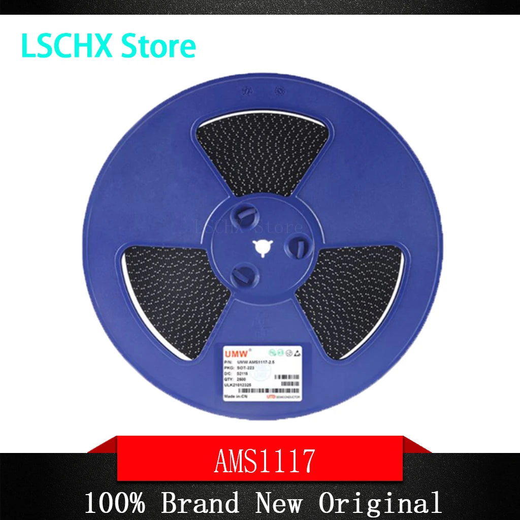 AMS1117 SOT-223 Voltage Regulator IC – 2500pcs Reel All Variants Voltage Regulator IC Axl AMS1117-ADJ