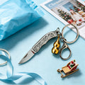 Mini Folding Pocket Knife – EDC Keychain Utility Blade Tool Folding Pocket Knife Axl Mini Knife