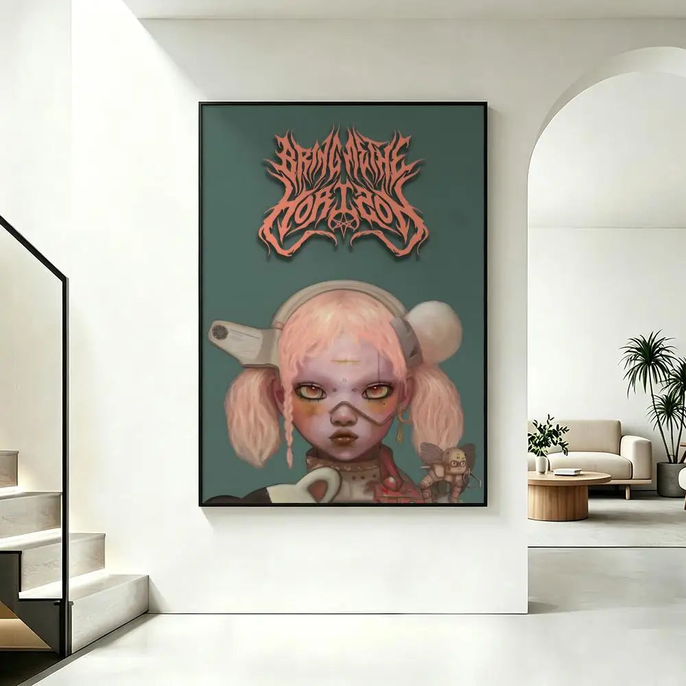 Bring Me The Horizon Poster – HD Waterproof Wall Art Decor Music Band Poster Axl