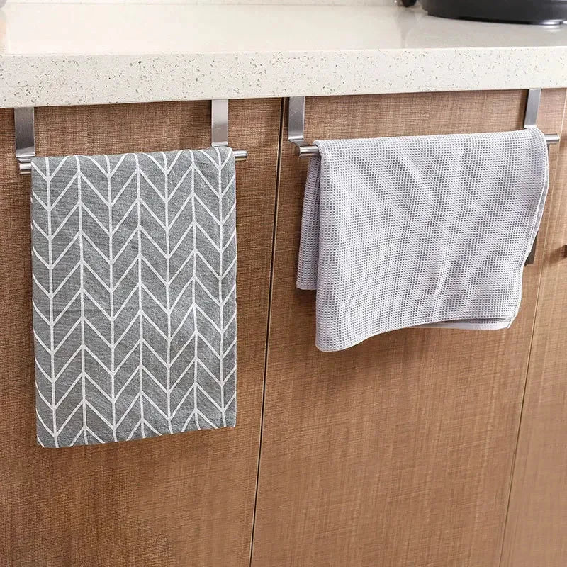 Over Door Towel Rack – Stainless Steel Hanging Bar Holder Over Door Towel Rack Axl
