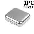 Portable Mini Metal Pocket Ashtray – Silver | Outdoor & Car Portable Pocket Ashtray Axl Silver-1pcs