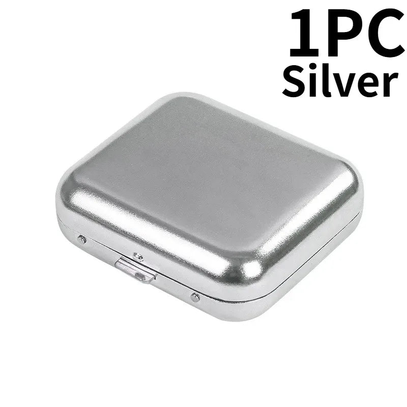 Portable Mini Metal Pocket Ashtray – Silver | Outdoor & Car Portable Pocket Ashtray Axl Silver-1pcs
