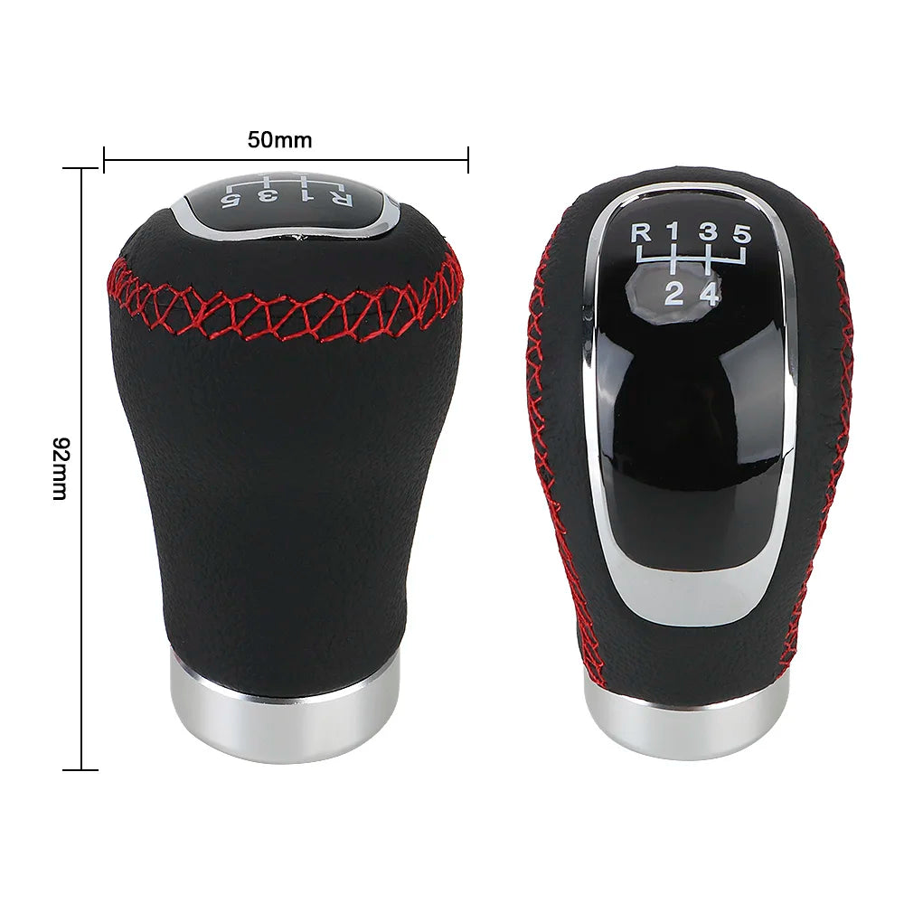 Universal 5/6 Speed PU Leather Gear Shift Knob – Manual Shifter Gear Shift Knob Axl