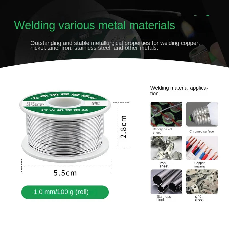 Rosin Core Solder Wire 1.0mm No-Clean Flux 2% | 20g 50g 100g Solder Wire Axl
