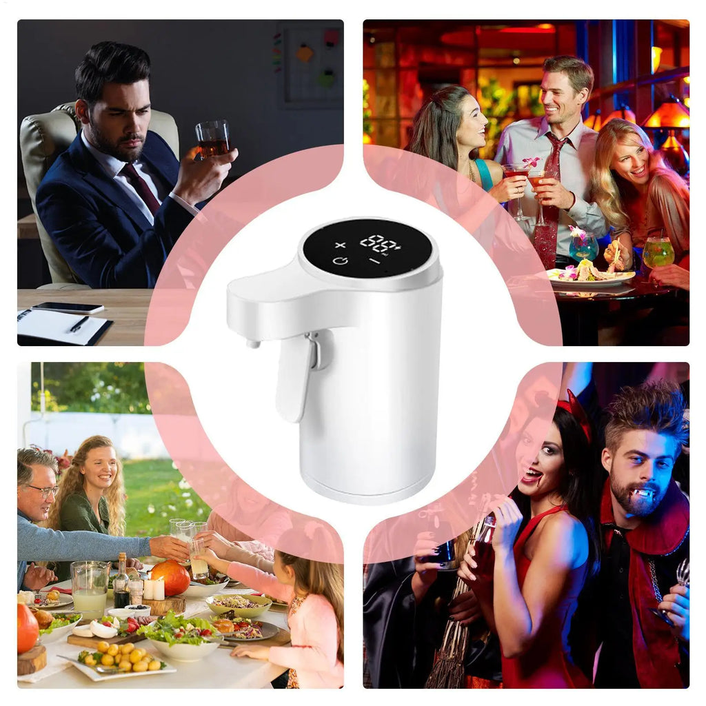 Electric Wine Aerator Pourer | Touch Screen Smart Decanter Electric Wine Aerator Axl