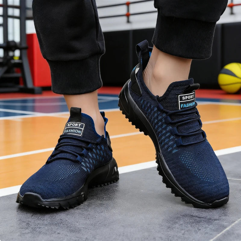 Men's Yellow Knit Sneakers – Breathable Lightweight Trainers Men's Knit Sneakers Axl
