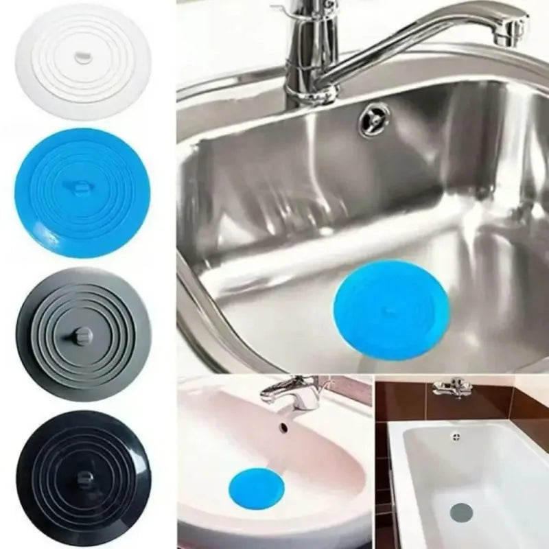 15cm Silicone Drain Stopper & Hair Filter Plug – Sink & Tub Drain Stopper Axl