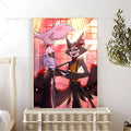 Hazbin Hotel Angel Dust Alastor Poster – Self-Adhesive Wall Art Anime Wall Poster Axl z9 40x60cm No Frame