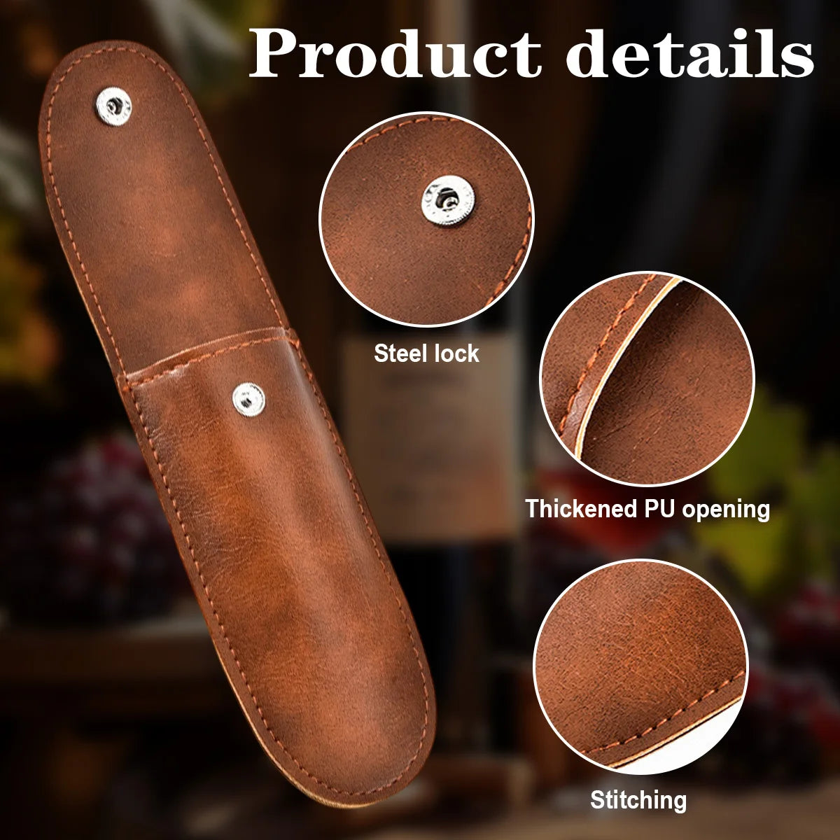 Leather Wine Opener Case & Belt Holster – 2/4 Pack | Leeseph Wine Opener Holster Axl